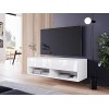 PIASKI Meuble TV 100 cm LOWBOARD A, éclairage LED en option, meuble TV, petit meuble TV, différentes couleurs Wotan/noir bri