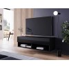 PIASKI Meuble TV 100 cm LOWBOARD A, éclairage LED en option, meuble TV, petit meuble TV, différentes couleurs Wotan/noir bri
