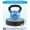 BAOSHISHAN Platine tournante électrique rechargeable avec télécommande 21 cm 35 kg Plateau tournant avec batterie rotative à 