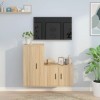 VEEKI Meuble TV, Meuble TV Suspendu, Meuble TV Industriel, Meuble TV Bois, Meuble Chambre, Convient pour Salon ou Chambre, En