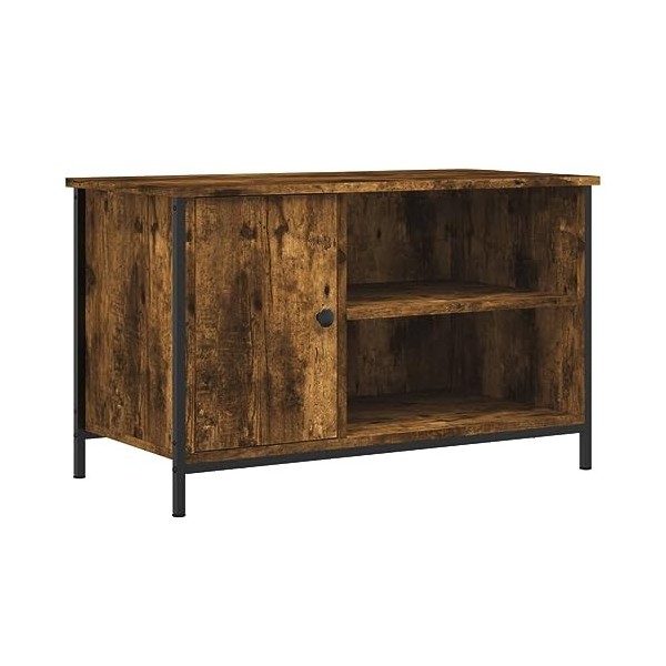 vidaXL Meuble TV Chêne Marron 80x40x50 cm Bois dingénierie