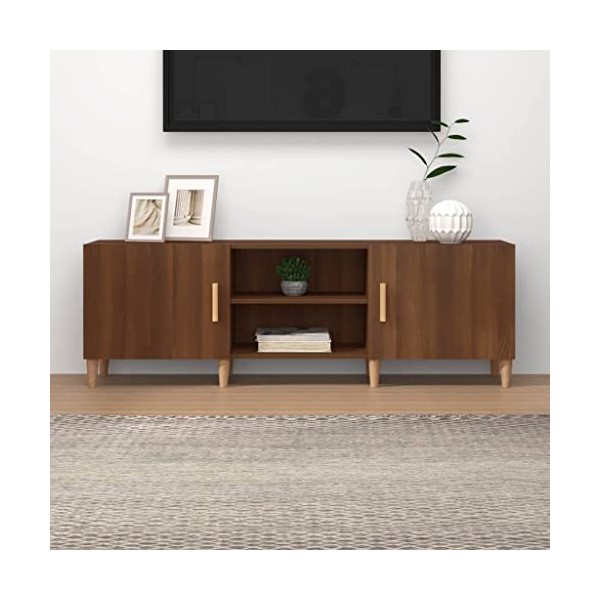 VEEKI Meuble TV, Meuble TV Suspendu, Meuble TV Industriel, Meuble TV Bois, Meuble Chambre, Convient pour Salon ou Chambre, Ch