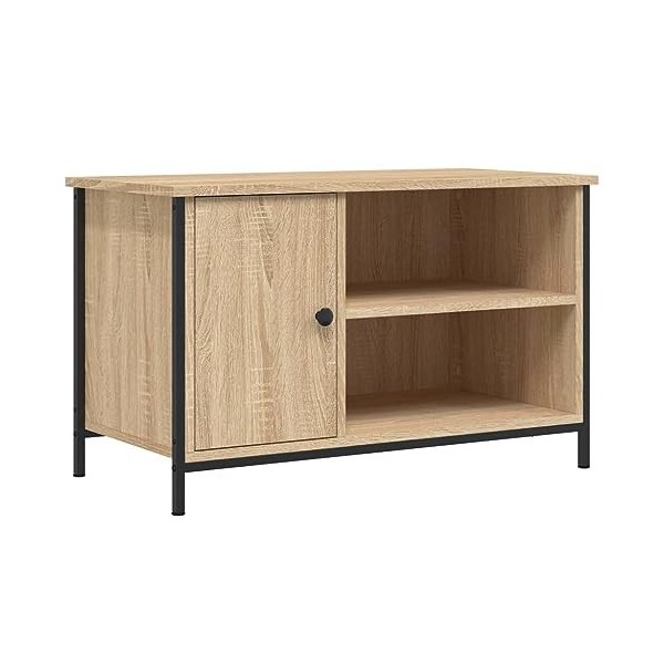 vidaXL Meuble TV Chêne Marron 80x40x50 cm Bois dingénierie