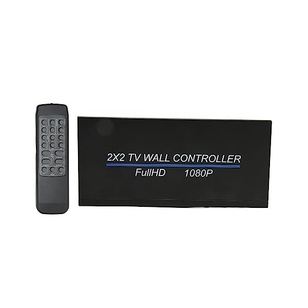 Mur Vidéo Contrôleur, 2X1 3X1 4X1 1X2 1X3 1X4 2X2 Contrôleur Mural TV pour Téléviseurs Épissage Affichage, Plug and Play, ave