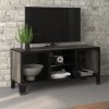 ZEYUAN Meuble TV Gris 105x36x47 cm Métal et MDF,Meuble TV,Meuble TV Moderne,Meuble de Salon