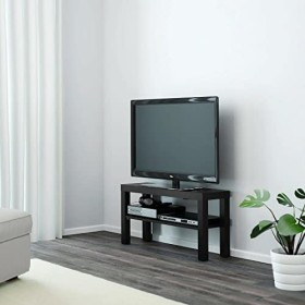 Ikea Lack - Meuble TV 90&nbsp;x 26&nbsp;x 45&nbsp;cm avec plateau, noir. larghezza: 90 cm, profondità: 26 cm, altezza: 45 cm noir