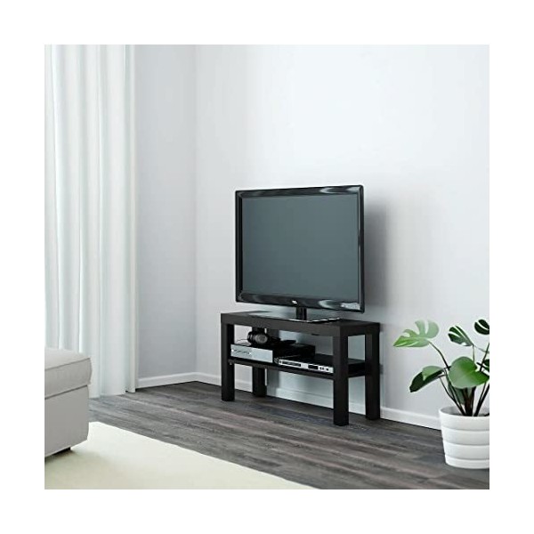 Ikea Lack - Meuble TV 90 x 26 x 45 cm avec plateau, noir. larghezza: 90 cm, profondità: 26 cm, altezza: 45 cm noir