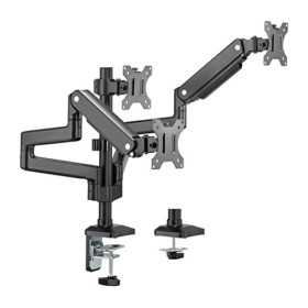 HALTERUNGSPROFI OFFICE-GS736A Support de table triple à gaz pour écrans LED LCD jusquà 27" VESA 75 x 75 100 x 100