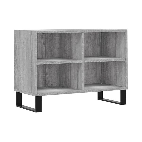 vidaXL Meuble TV Blanc Brillant 69,5 x 30 x 50 cm Bois dingénierie