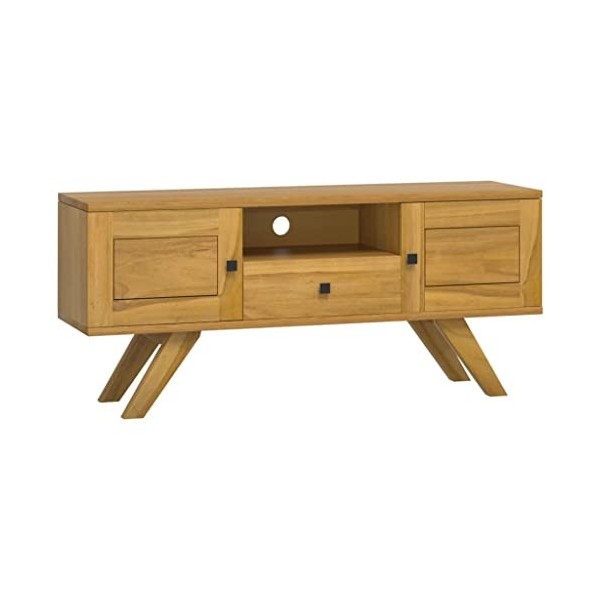 vidaXL Meuble TV Centre de Divertissement Armoire Multimédia Meuble de Rangement Salle de Séjour Intérieur 110x30x50 cm Bois 