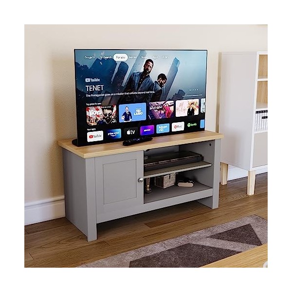 Vida Designs Arlington Meuble TV 1 Porte Gris