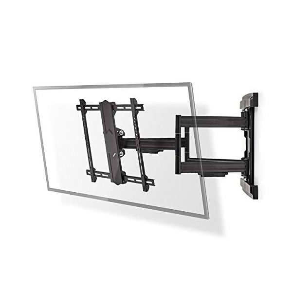 Montage TV Mural Mouvement intégral - 37-80" - Poids décran Maximal Pris en Charge: 70 kg - Inclinable - Rotatif - Distance 