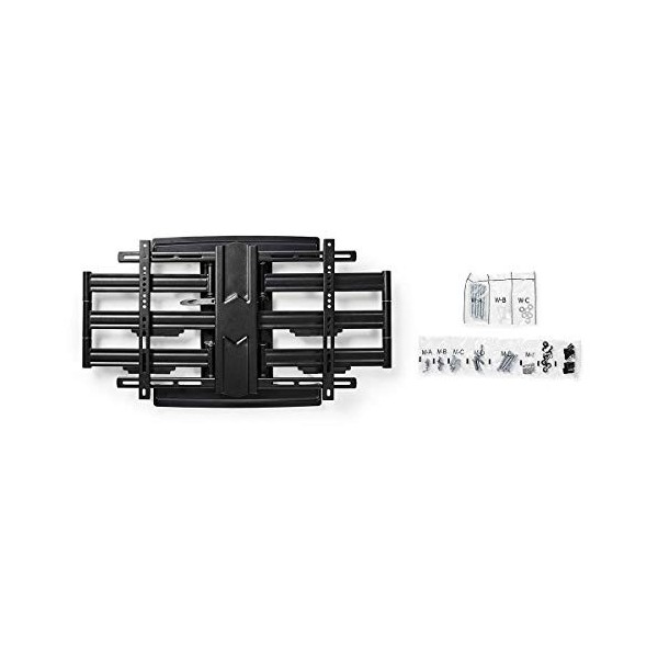 Montage TV Mural Mouvement intégral - 37-80" - Poids décran Maximal Pris en Charge: 70 kg - Inclinable - Rotatif - Distance 