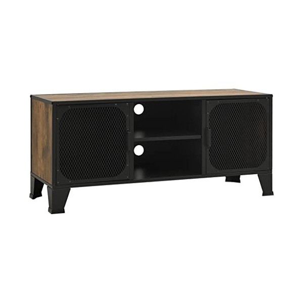 VEEKI Meuble TV, Meuble TV Suspendu, Meuble, Meuble TV avec Rangement，Meuble Industriel, Convient pour Salon ou Chambre, Marr