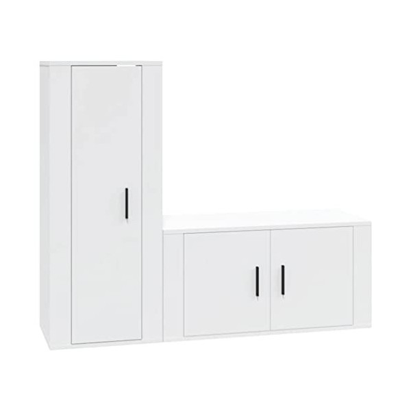 VEEKI Meuble TV, Meuble TV Suspendu, Meuble TV Industriel, Meuble TV Bois, Meuble Chambre, Convient pour Salon ou Chambre, En