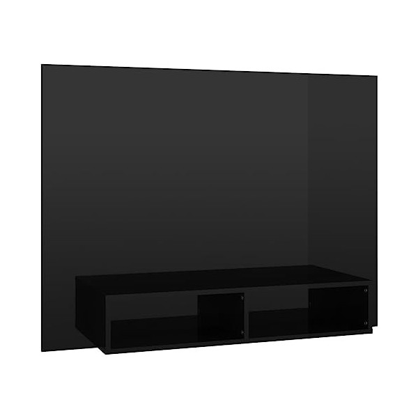 VEEKI Meuble TV, Meuble TV Suspendu, Meuble TV Blanc, Meuble TV Industriel, Meubles de Salon, Salon, Chambre, Cadre en Acier,