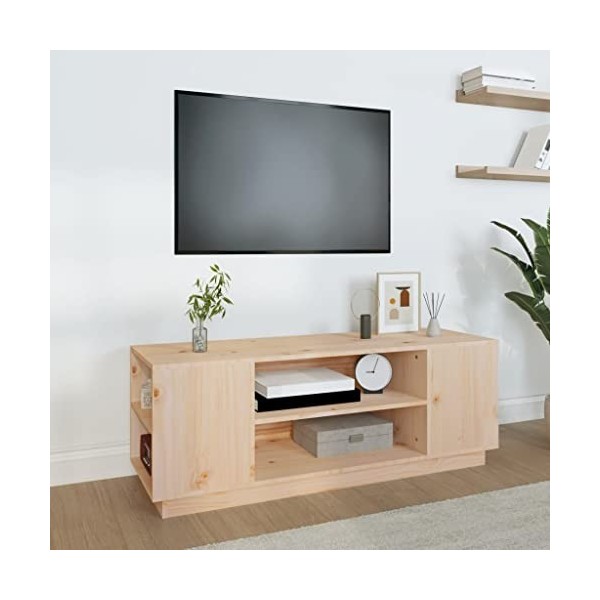 VEEKI Meuble TV, Meuble TV Suspendu, Meuble TV Industriel, Meuble TV Bois, Meuble Chambre, Convient pour Salon ou Chambre, 11