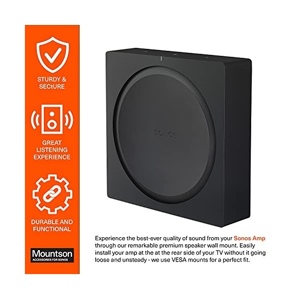 Mountson Support Mural Haut de Gamme pour Sonos Amp