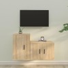 VEEKI Meuble TV, Meuble TV Suspendu, Meuble TV Industriel, Meuble TV Bois, Meuble Chambre, Convient pour Salon ou Chambre, En