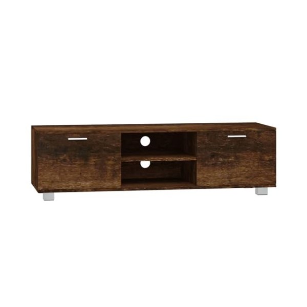 Générique Meuble TV Chêne fumé 140x40,5x35 cm Bois dingénierie,24.2 KG,342626, Meubles, Meubles TV