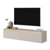 Selsey SENEY Meuble TV, Beige, 140 cm