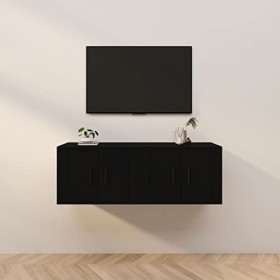 VEEKI Meuble TV, Meuble TV Suspendu, Meuble, Meuble TV avec Rangement，Meuble Industriel, Convient pour Salon ou Chambre, Meub