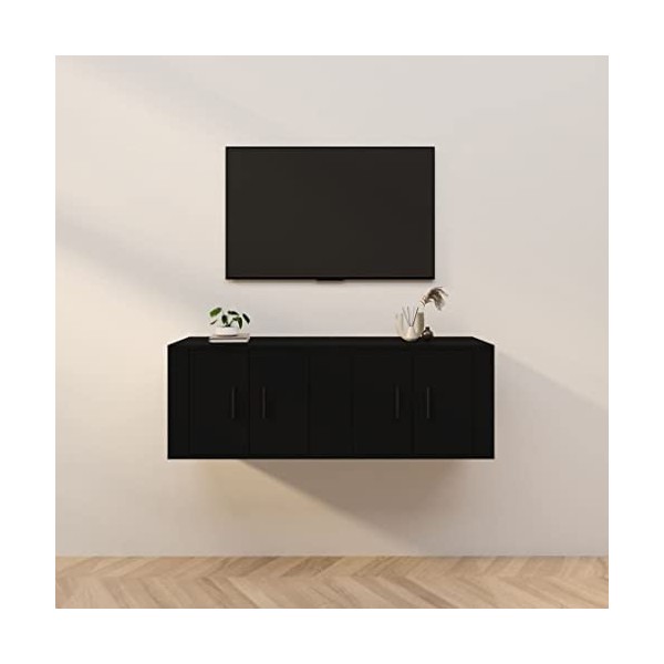 VEEKI Meuble TV, Meuble TV Suspendu, Meuble, Meuble TV avec Rangement，Meuble Industriel, Convient pour Salon ou Chambre, Meub