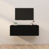 VEEKI Meuble TV, Meuble TV Suspendu, Meuble, Meuble TV avec Rangement，Meuble Industriel, Convient pour Salon ou Chambre, Meub