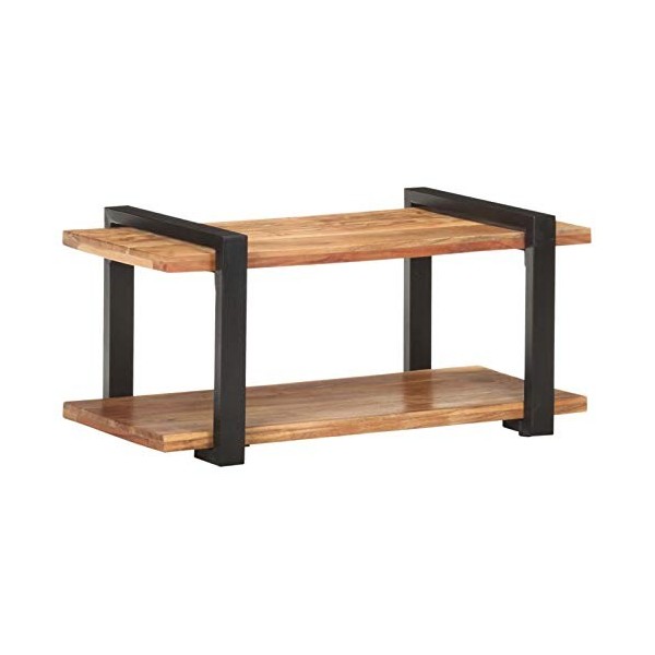 Lechnical Meuble TV, meuble de télévision, buffet multimédia, meuble TV salon, meuble TV 90 x 40 x 40 cm en bois massif daca