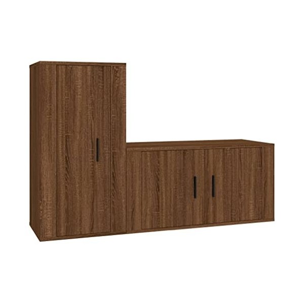 VEEKI Meuble TV, Meuble TV Suspendu, Meuble TV Industriel, Meuble TV Bois, Meuble Chambre, Convient pour Salon ou Chambre, En