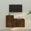 VEEKI Meuble TV, Meuble TV Suspendu, Meuble TV Industriel, Meuble TV Bois, Meuble Chambre, Convient pour Salon ou Chambre, En