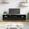 VEEKI Meuble TV, Meuble TV Suspendu, Meuble TV Industriel, Meuble TV Bois, Meuble Chambre, Convient pour Salon ou Chambre, No