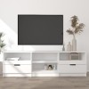 VEEKI Meuble TV, Meuble TV Suspendu, Meuble TV Industriel, Meuble TV Bois, Meuble Chambre, Convient pour Salon ou Chambre, Bl