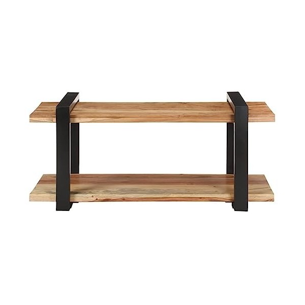 VEEKI Meuble TV, Meuble TV Suspendu, Meuble TV Industriel, Meuble TV Bois, Meuble Chambre, Convient pour Salon ou Chambre, 90