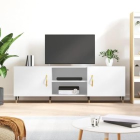 VEEKI Meuble TV, Meuble TV Suspendu, Meuble TV Industriel, Meuble TV Bois, Meuble Chambre, Convient pour Salon ou Chambre, Bl