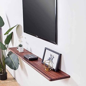 Meuble TV Armoire Murale Lowboard, Meuble TV Suspendu, unité de divertissement murale pour petite chambre à coucher de salon 