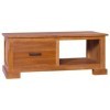 Générique Meuble TV 90x50x37 cm Bois de Teck Massif,17.4 KG,289082, Meubles, Meubles TV
