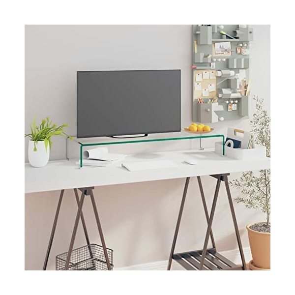 Chusui Support pour Moniteur Support TV Support de Bureau Multimédia Montant de Support de Moniteur dordinateur Meuble TV/po