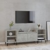 FAMIROSA Meuble TV Gris béton 160x35x55 cm Bois dingénierie 30KG 