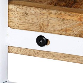 Camerina Meuble TV 90 x 30 x 40 cm Bois Massif de manguier,Meuble TV,Meuble TV Moderne,Meuble de Salon