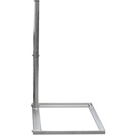 Satix SBAF00300&nbsp;Pied dantenne pour dalle de béton, support de balcon en acier galvanisé, hauteur 1 m