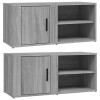 vidaXL Meubles TV Chêne Sonoma 80x31,5x36 cm Bois dingénierie