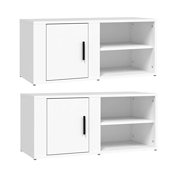 vidaXL Meubles TV Chêne Sonoma 80x31,5x36 cm Bois dingénierie