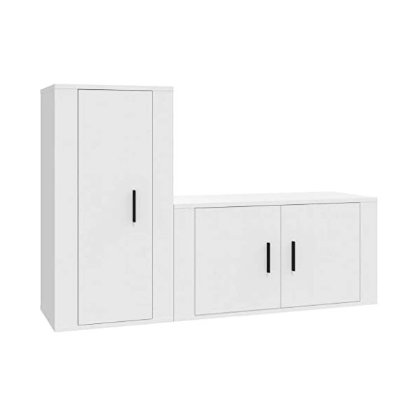 VEEKI Meuble TV, Meuble TV Suspendu, Meuble TV Industriel, Meuble TV Bois, Meuble Chambre, Convient pour Salon ou Chambre, En