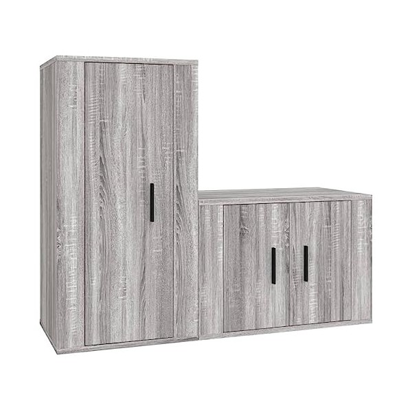 VEEKI Meuble TV, Meuble TV Suspendu, Meuble TV Industriel, Meuble TV Bois, Meuble Chambre, Convient pour Salon ou Chambre, En