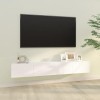 VEEKI Meuble TV, Meuble TV Suspendu, Meuble TV Industriel, Meuble TV Bois, Meuble Chambre, Convient pour Salon ou Chambre, Me