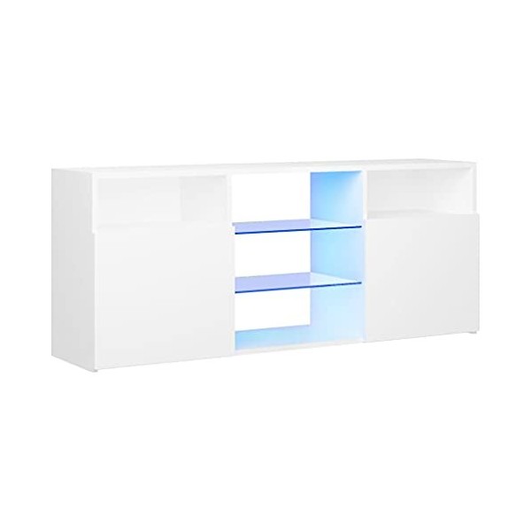 VEEKI Meuble TV, Meuble TV Suspendu, Meuble télé, Meuble TV Industriel, Meuble Chambre, Convient pour Salon ou Chambre, Meubl