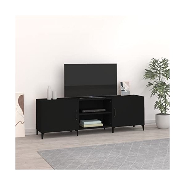 VEEKI Meuble TV, Meuble TV Suspendu, Meuble TV Industriel, Meuble TV Bois, Meuble Chambre, Convient pour Salon ou Chambre, No