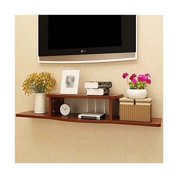 Meuble TV Flottant, étagère Murale pour Meuble TV avec Rangement Ouvert, sapplique à la Chambre à Coucher, Salon, Salle de L