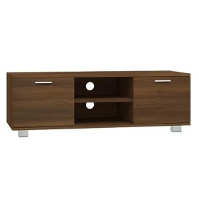 Meuble TV Chêne marron 120x40,5x35 cm Bois dingénierie